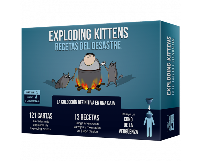 "Exploding Kittens: Recetas del Desastre", juego de cartas