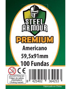 100 Fundas tamaño Americano Premium (59,5x91mm)