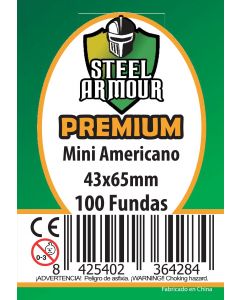 100 Fundas tamaño Mini Americano Premium (43x65mm)