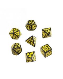 Nuke Revised Black-yellow dice set (7)