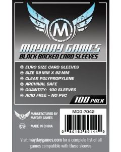Fundas Mayday Eurogame Black (59 mm X 92 mm) (100 uds)