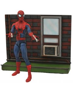 The Amazing Spiderman 2, con diorama, figura 18 cm., Marvel Selecct
