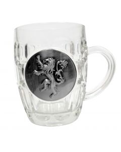Jarra de cerveza, escudo Casa Lannister, Juego de Tronos