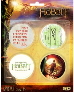 Set B de 4 pins, El Hobbit