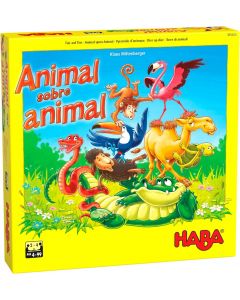 Animal sobre Animal es un juego de apilar animales de madera