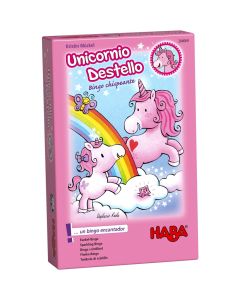 Unicornio Destello: Bingo chispeante juego infantil de unicornios rosa