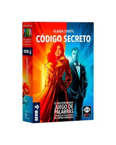 Código Secreto es un juego de mesa para jugar en 2 equipos en los que debemos descubrir las identidades escondidas a través de palabras clave.
