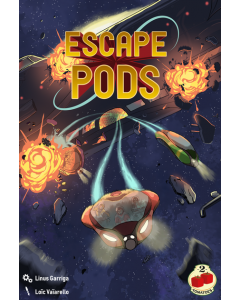 Escape Pods juego de mesa con temática de ciencia ficción.