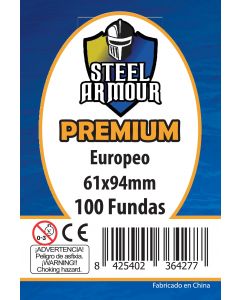 100 Fundas tamaño Europeo Premium (61x94mm)