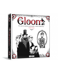 Gloom es un juego de cartas transparentes terrorífico y divertido en que intentarás que tu familia pase a mejor vida
