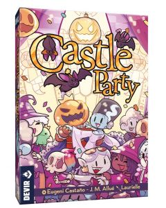 Castle Party es un divertido juego con pizarras borrables en las que dibujar los diferentes símbolos que aparecen en las cartas para puntuar.