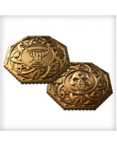 Monedas metálicas para el juego "Tainted Grail"