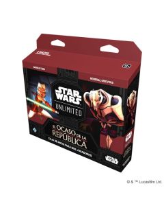 "Star Wars Unlimited: Caja de Inicio, El Ocaso de la República", juego de cartas