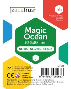 Fundas Zacatrus Magic Ocean (Standard: 63,5 mm x 88 mm) Negro (50 uds.)