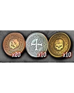 Skull Tales: Set 40 monedas plástico