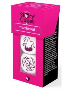 Story Cubes medieval son 3 dados para ampliar tus invenciones de historias en Story Cubes, el juego de dados más conocido.